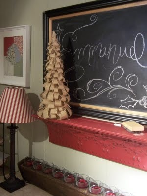 burlap christmas tree