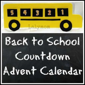 Back to School Countdown Craft Advent Calendar Using an Egg Carton from Lalymom