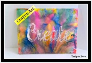 create crayon art