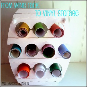 Wine rack to vinyl storage