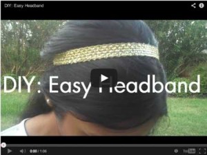 how to make a cute elastic headband