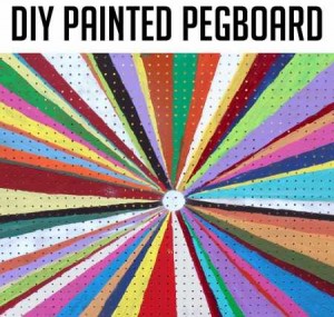 painted pegboard