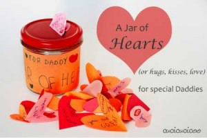 a jar of hearts father's day craft