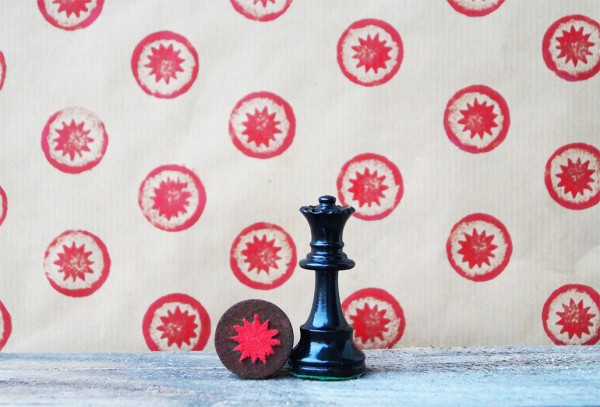 chess piece stamp