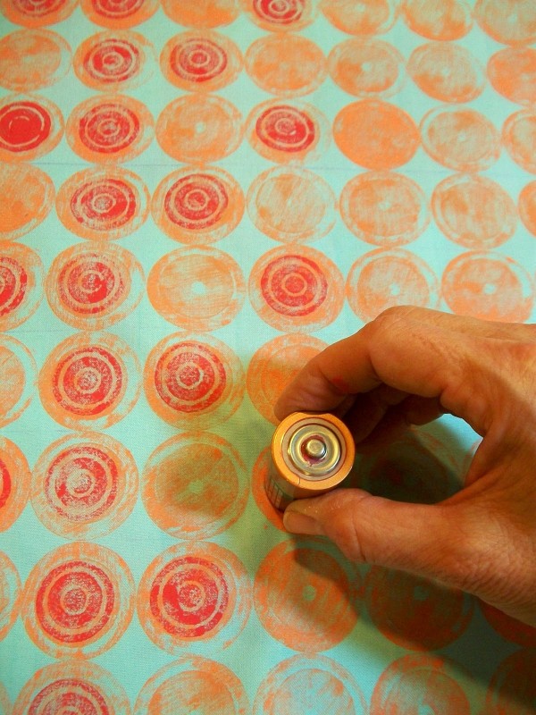 how to print fabric with battery prints