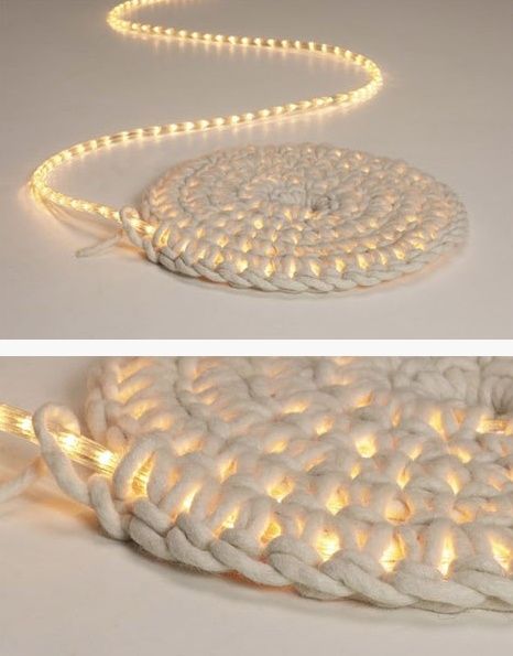 crochet over rope lights