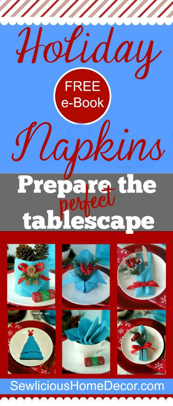 7 napkin folding ideas Christmas