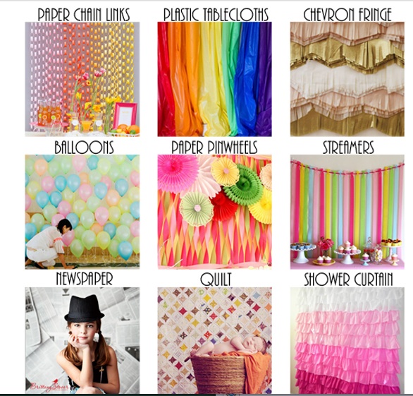 photo backdrop ideas, how to make fun photo backdrops