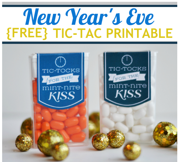 tic tack new years eve printable