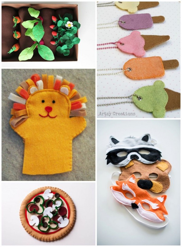 felt projects food puppets