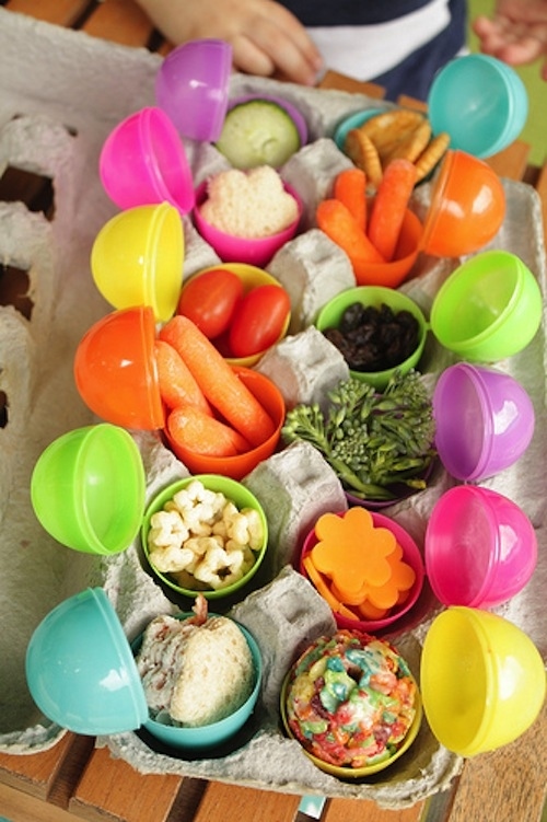 Easter eggs used to pack a lunch