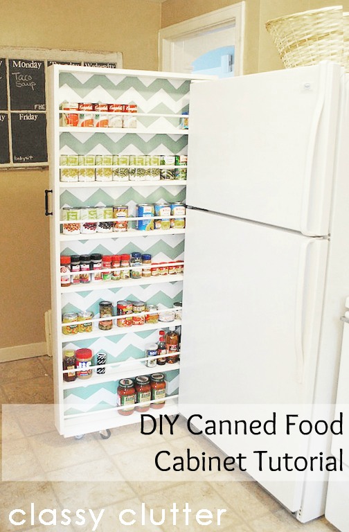 how to make a rolling shelf fridge