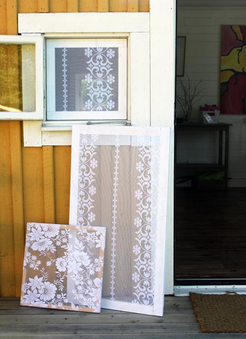 lace curtain window screen