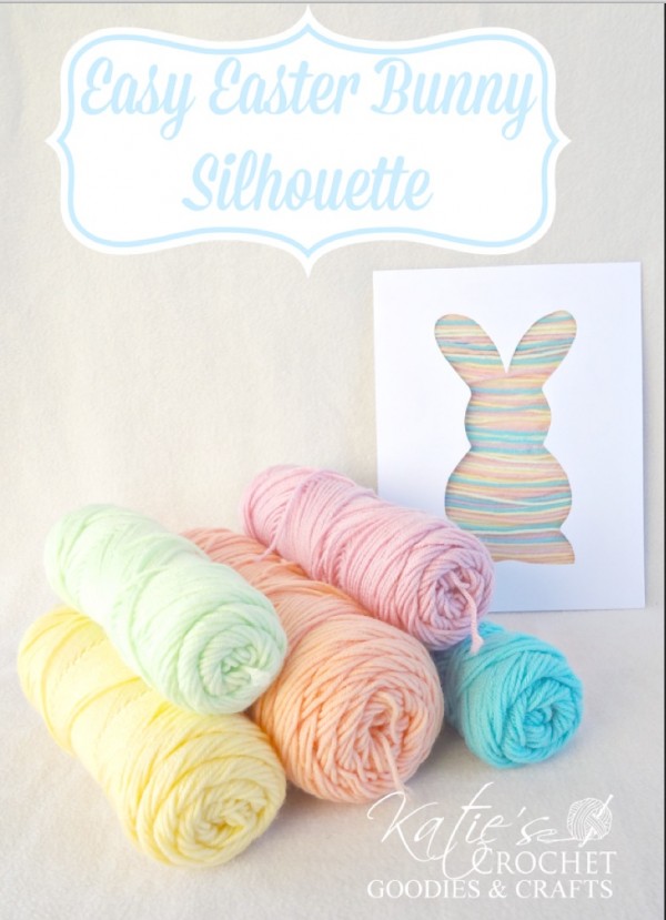 yarn bunny easter card