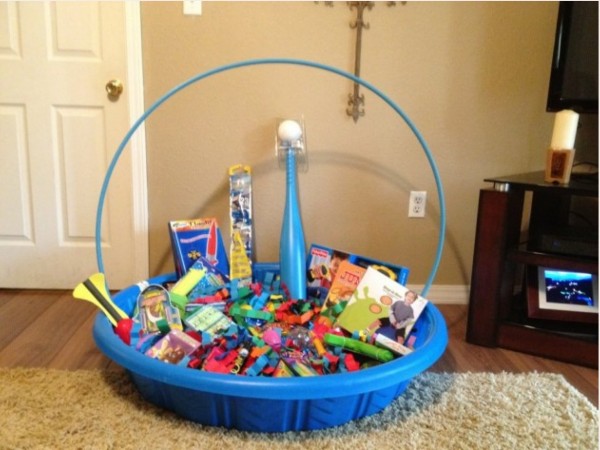 giant easter basket kiddie pool