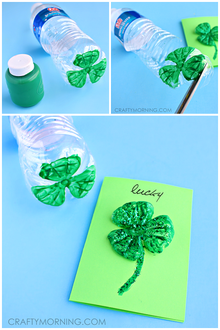 st-patricks-day-water-bottle-clover-card-craft1