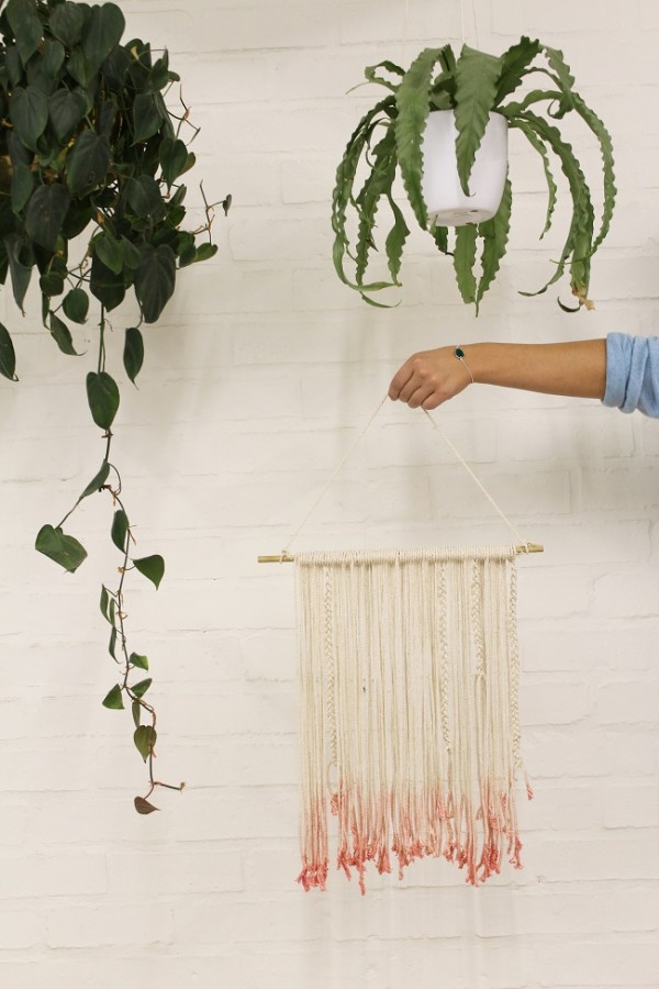 ombre yarn wall hanging