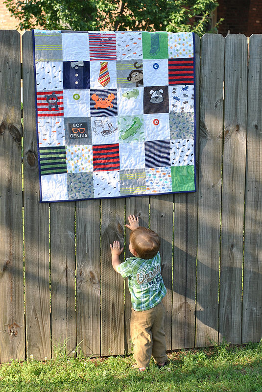 how to make a a baby onesie quilt