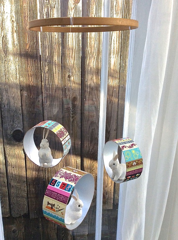 GoWashi tape recycled container mobile