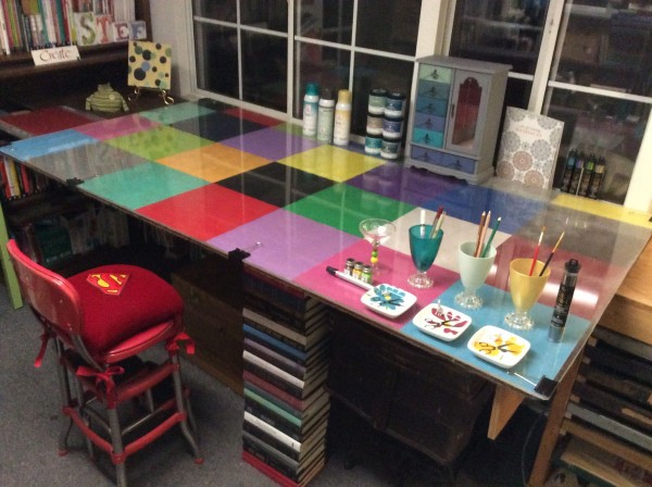 color block craft table stefanie Girard 2