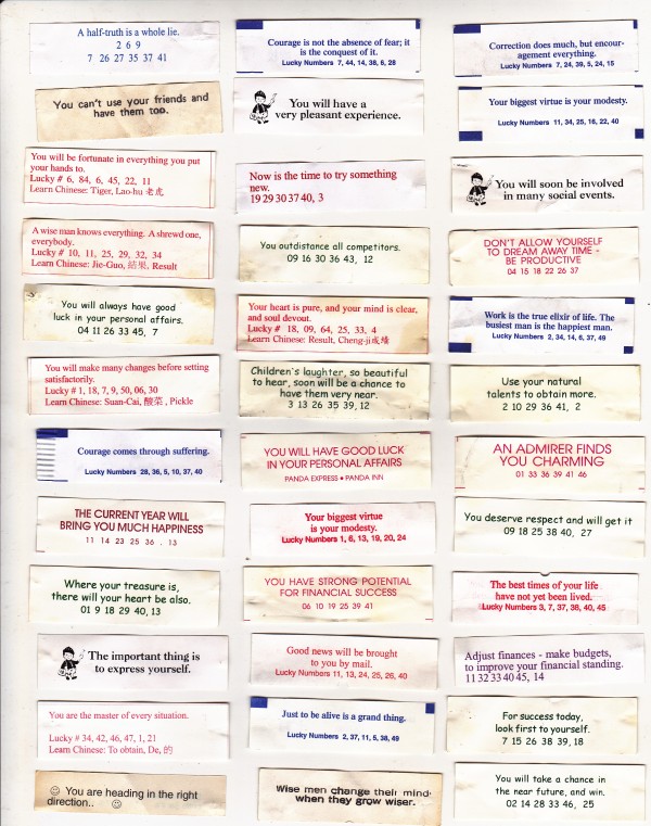 fortune cookie fortunes