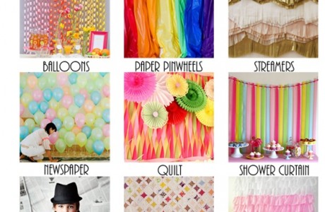 photo backdrop ideas, how to make fun photo backdrops
