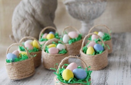 How to make mini Easter baskets