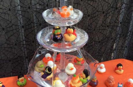 halloween rubber ducky fishing fountain