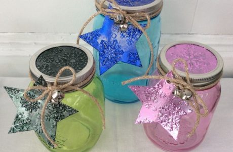 Stefanie Girard Crafter's COmpanion, recycled Mason jar