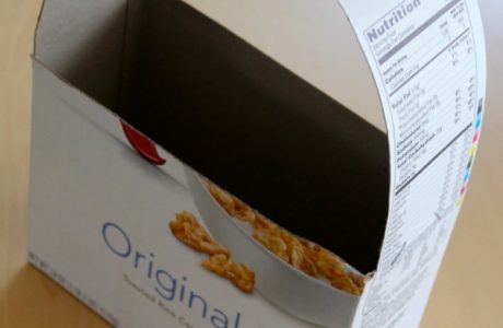 Easy recycled cardboard box Easter basket