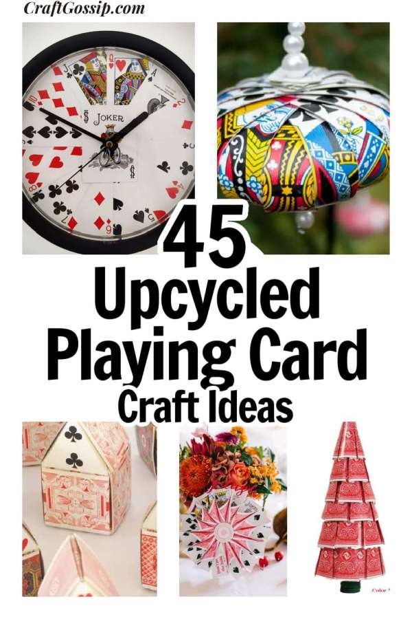 upcycled playing card ideas