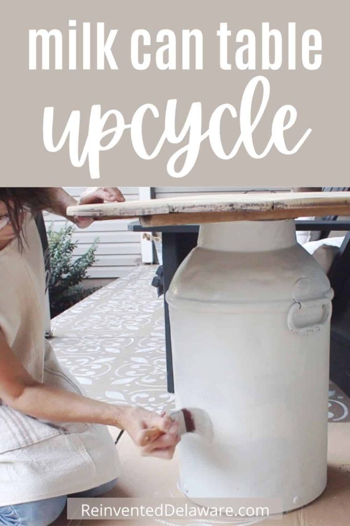DIY Review: Giving a Vintage Milk Can New Life as a Charming Outdoor Side Table