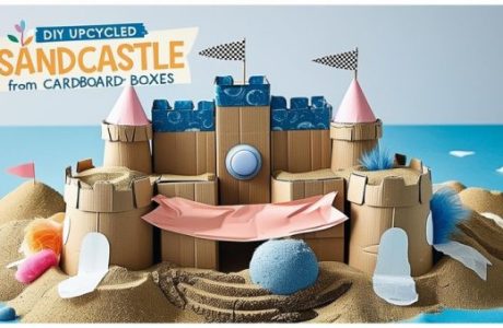 kids-upcycled-cardboard-sandcastle