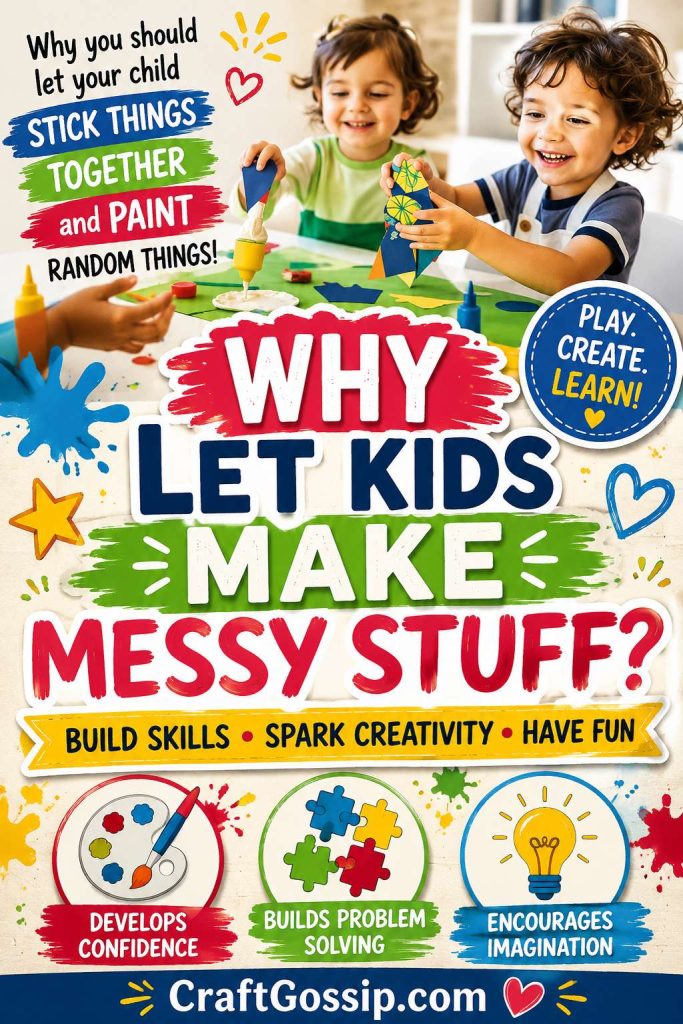 Why You Should Let Your Child Stick Things Together and Paint Random Things