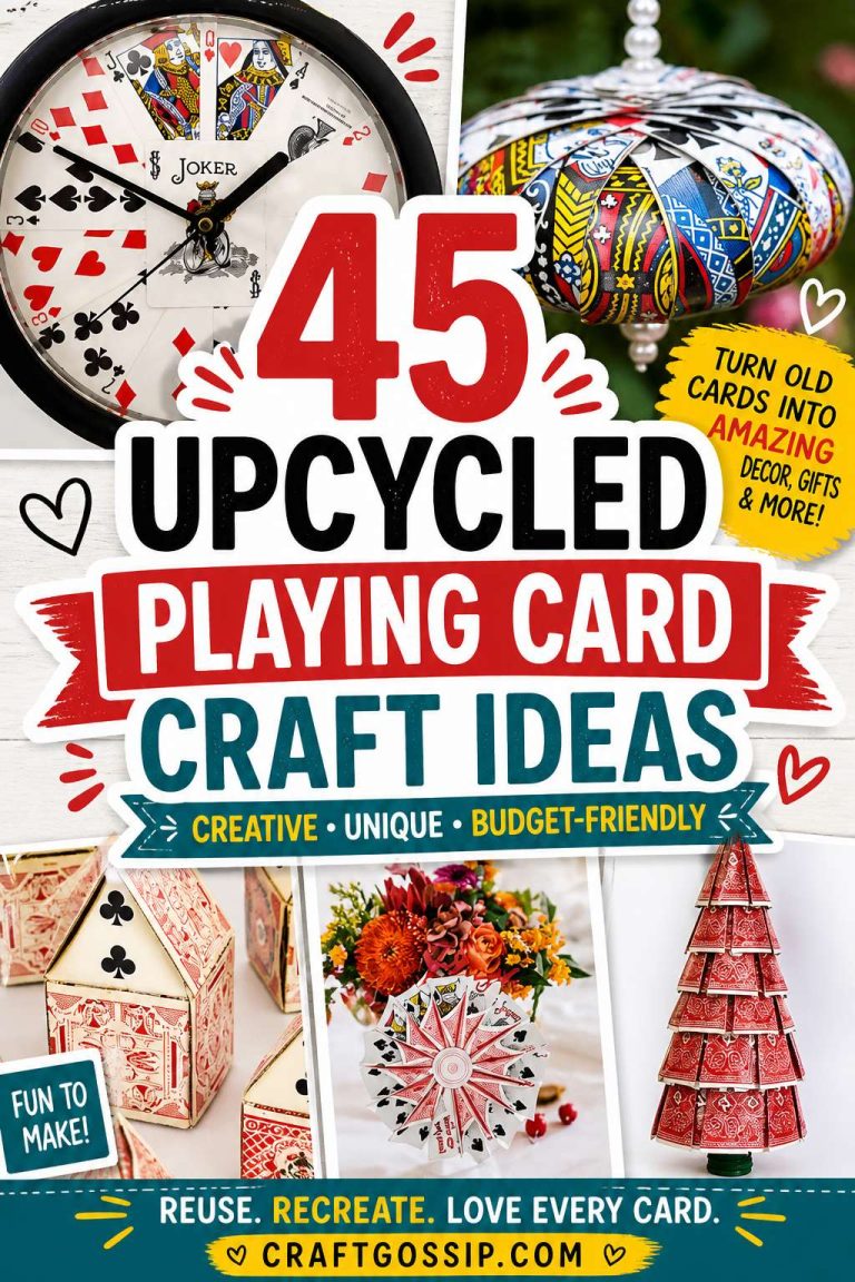 45 amazing ways to reuse and recycle old playing cards – Recycled Crafts