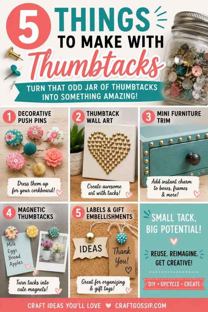 5 Things To Do With That Odd Leftover Jar Of Thumbtacks