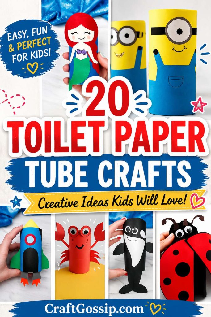 20 Kids Crafts That Use Upcycled Toilet Roll Tubes