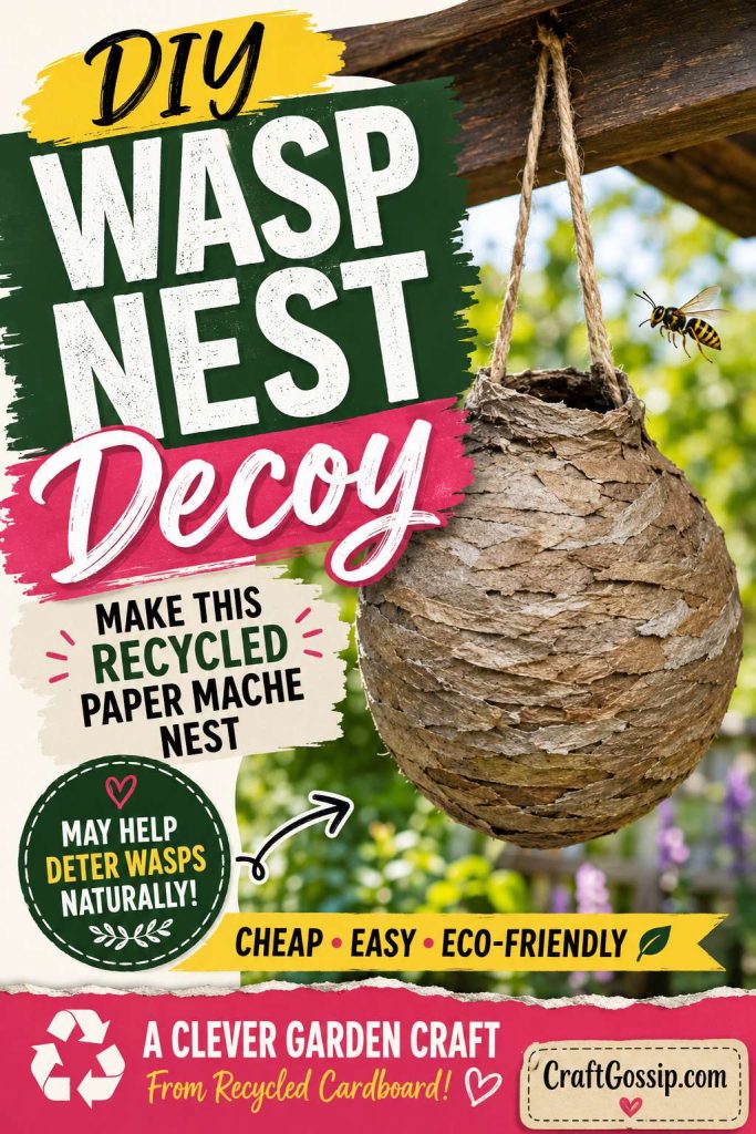 How To Make A Wasp Nest Decoy Using Recycled Brown Cardboard
